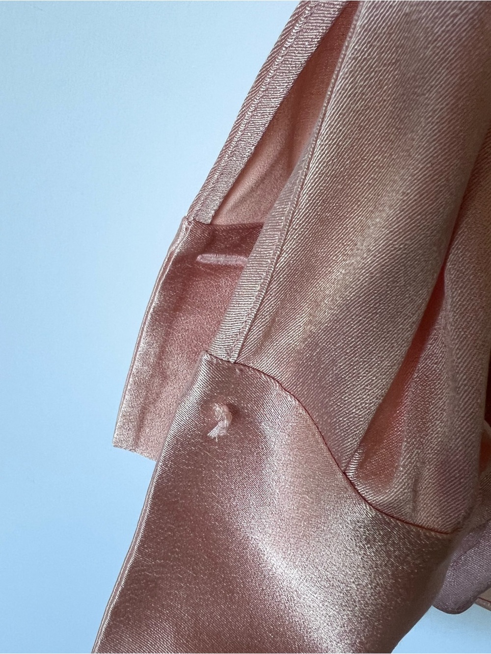 Vince Peach Opal Satin Relaxed Fit Blouse - Picture 9 of 11